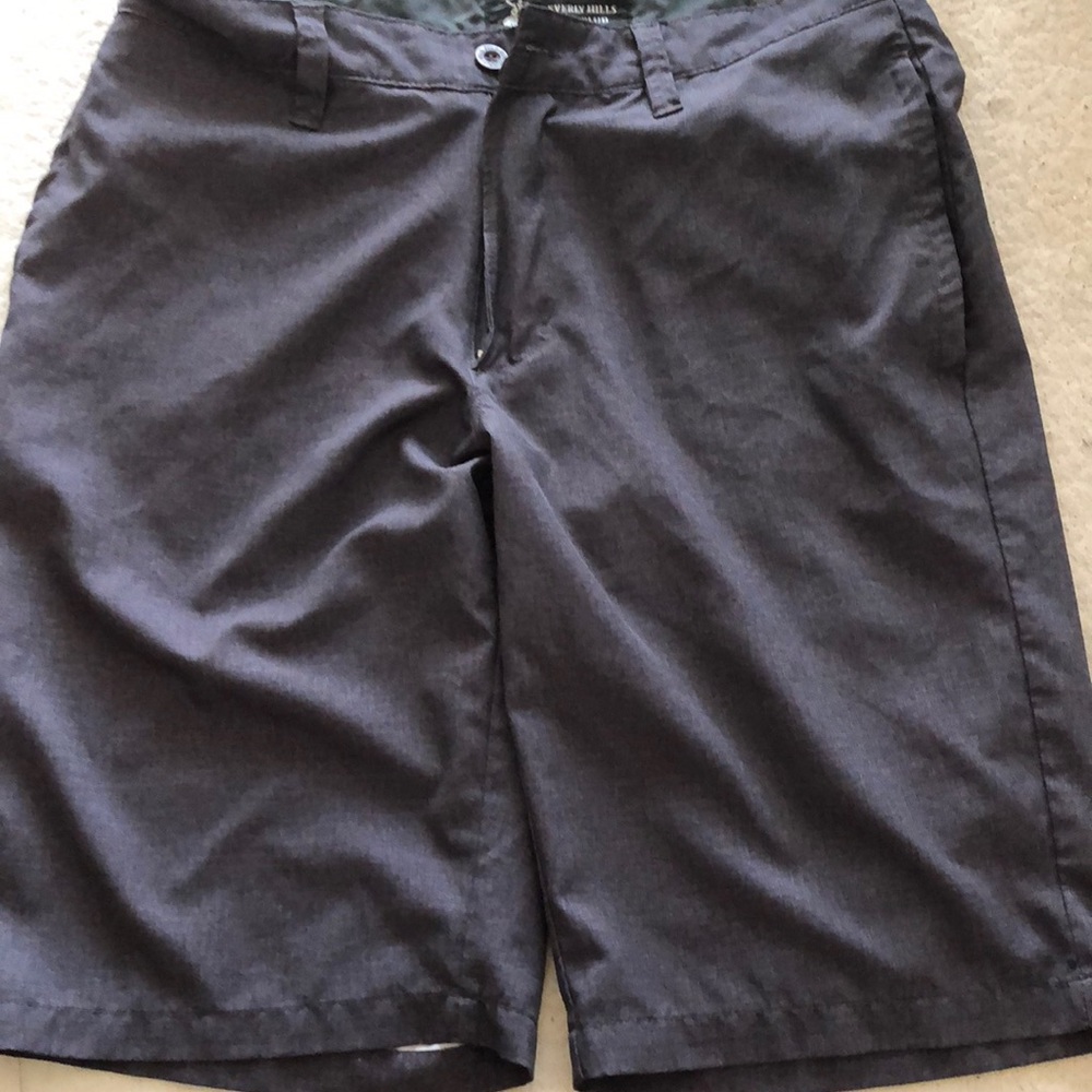 Dark grey/ Black polo shorts